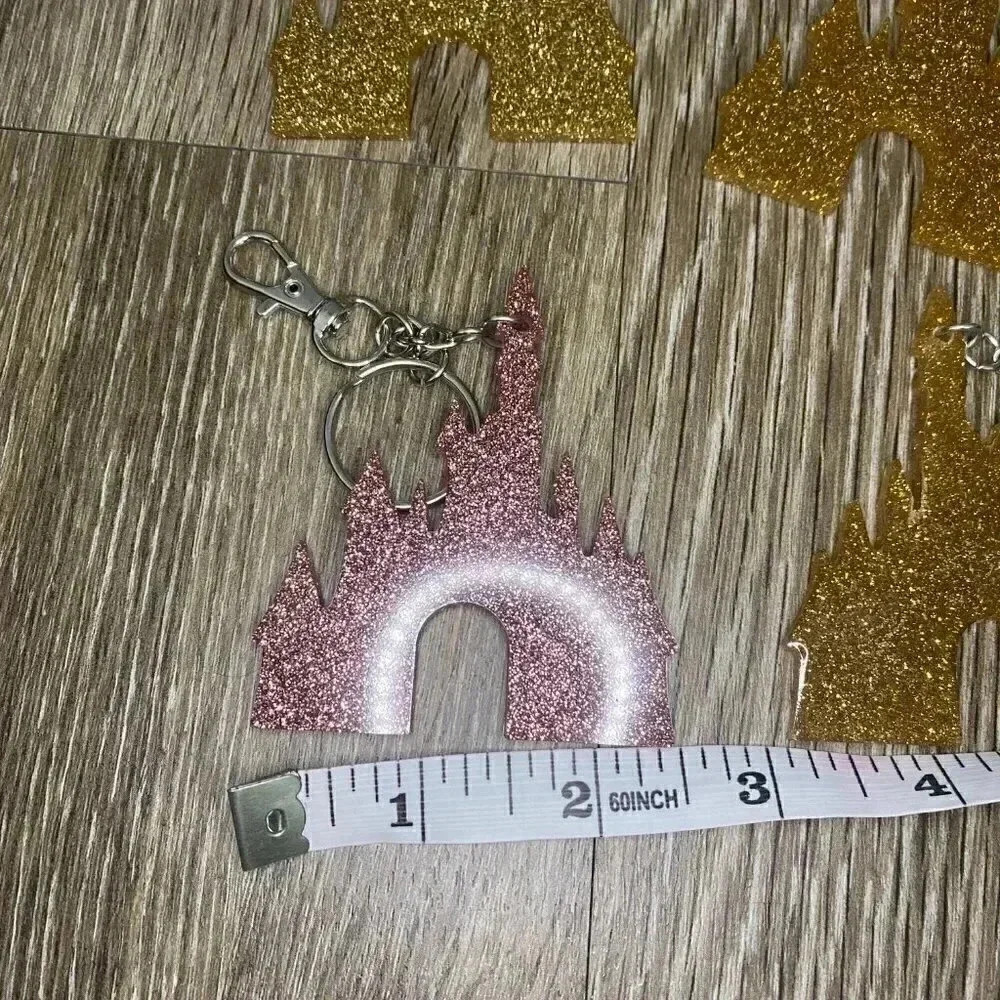 4 Homemade Disney Castle Keychains - Picture 3 of 4